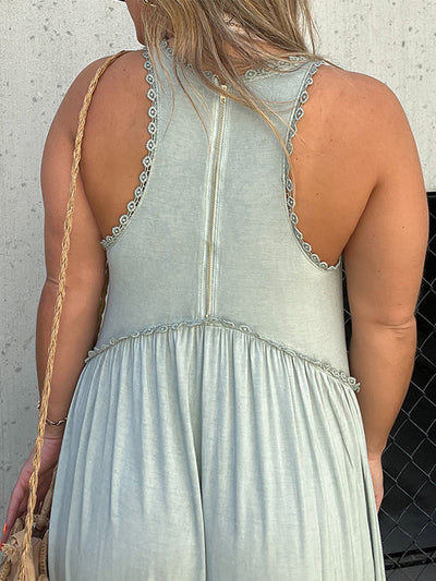 Paneled Slit Dress