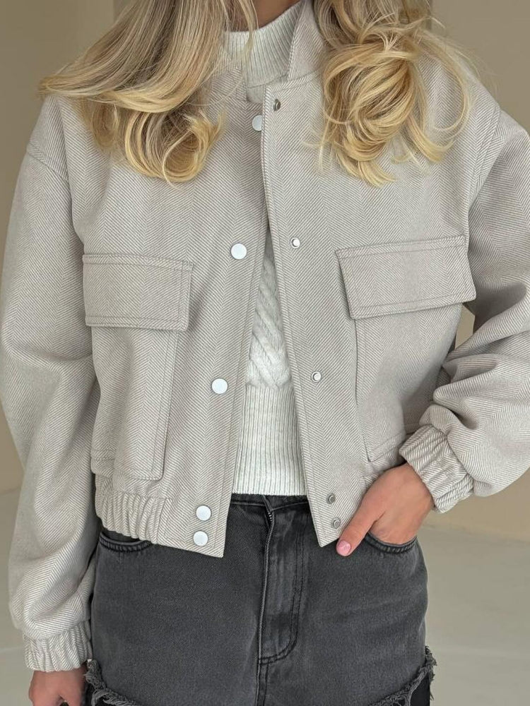 Solid Color Casual Coat