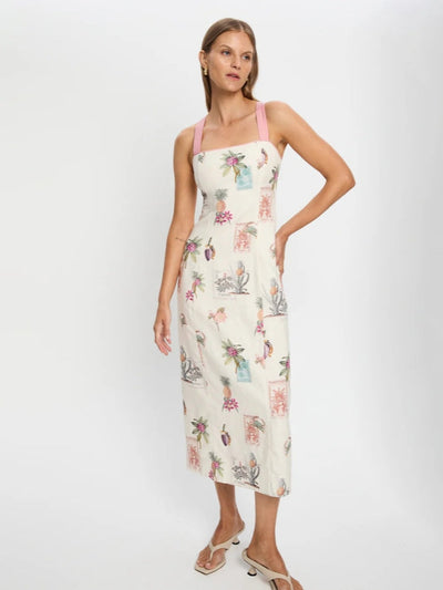 Tie-Waist Tank Midi Dress