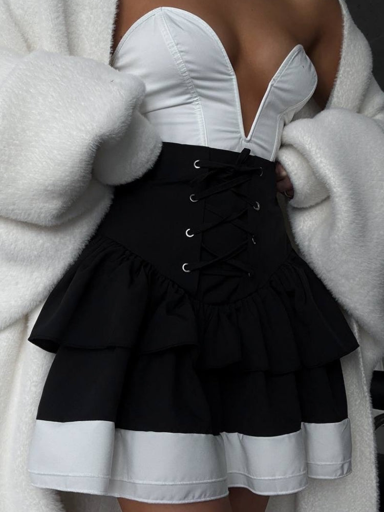 Tiered Ruffle Skirt Set