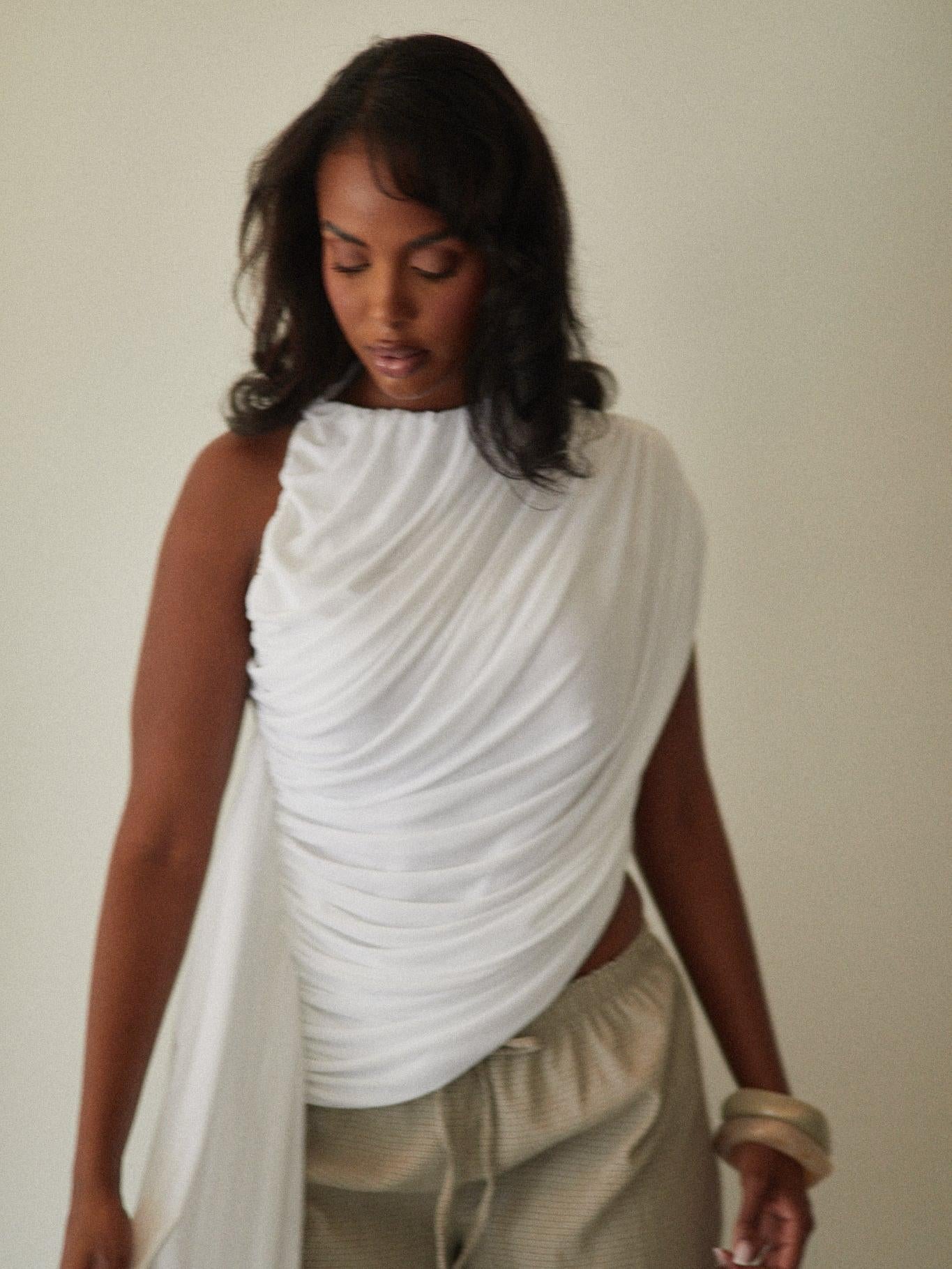 Asymmetric Draped Top