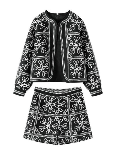 Colorblock Printed Cotton Set
